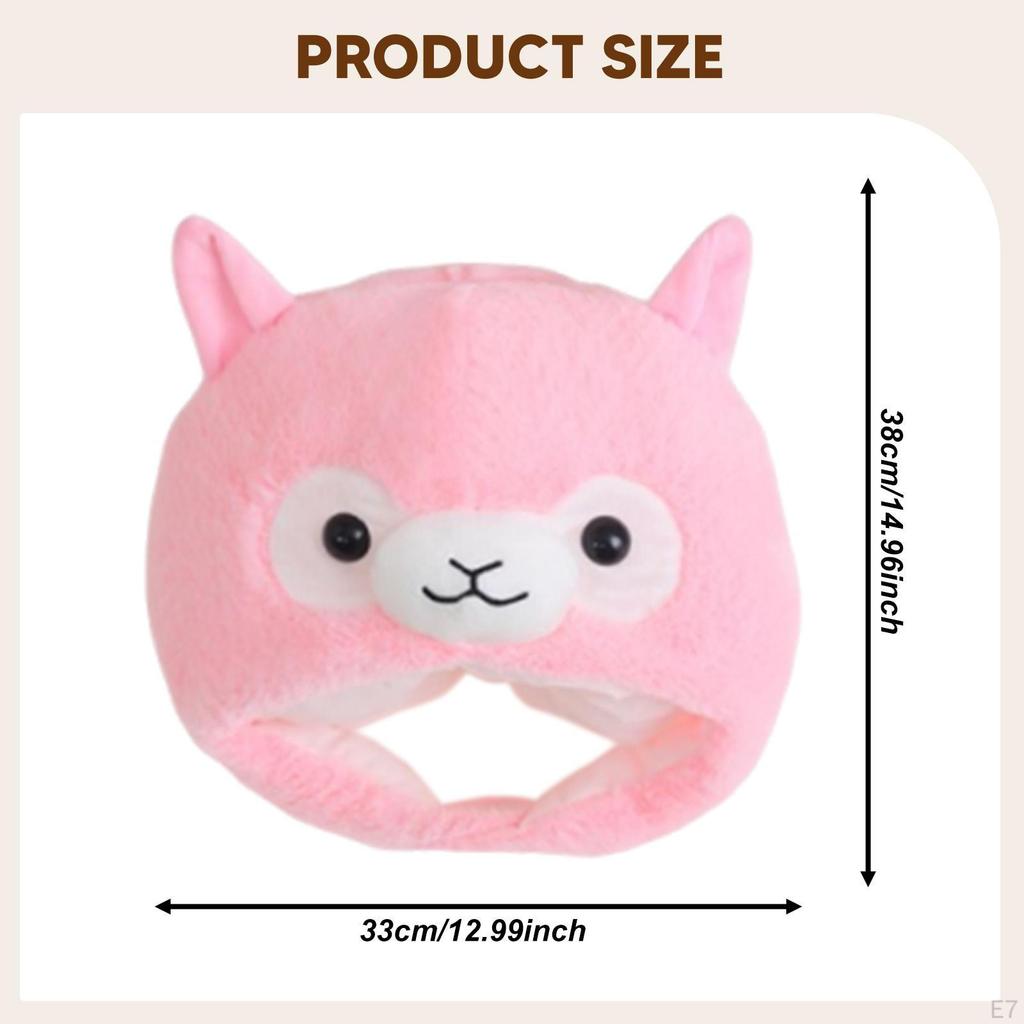 Alpaca Animal Hat Costume Accessories for Cosplay Carnival