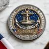 Moneta Commemorativa Decorativa Guardiani del Mare, Hanno Montato la Guardia Souvenir Veterano Incisa su Entrambi i Lati Regalo da Collezione per Marina Guardia Costiera