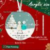 Christmas Friendship Acrylic Pendant Ornament