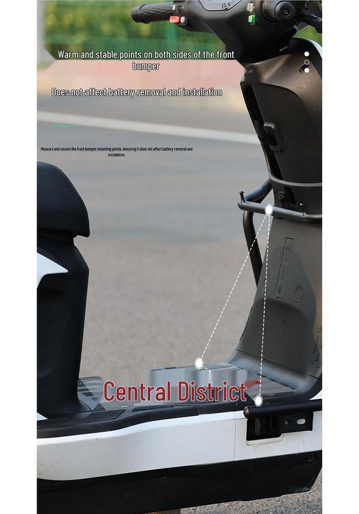 Ninebot NZ/Mzmix Long-tail Extra-thick Electric Scooter Bumper Rack Anti-collision Accessory