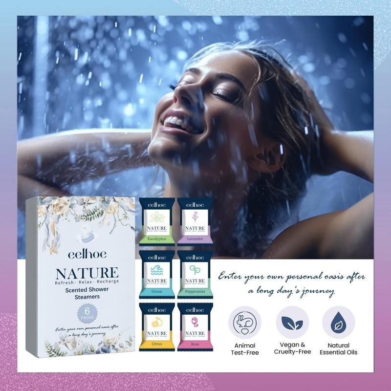 Eelhoe Aromatic Shower Tablets 6 Packs For Deep Cleansing And Relaxation Spa Experience