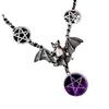 Trendy European & American Bat Pentagram Hip Hop Necklace Pendant