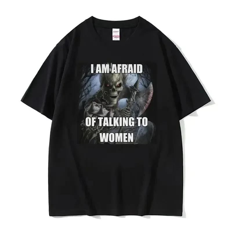 

Autistic Funny Skeleton Meme Print T Shirt Men Women Fashion Gothic Retro T Shirt Oversized Short Sleeve T-shirt Clothes S