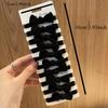 10Pcs Sweet Bowknot Hair Band Scrunchies Lady Girls Simple Black Elastic Hair Ropes Ponytail Holder Hair Accessories