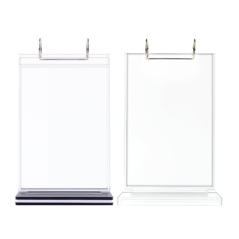 Card Doctor Acrylic Flip Page Table Sign: High-Definition Pull-Out Menu and Product Display for Wine & Drinks