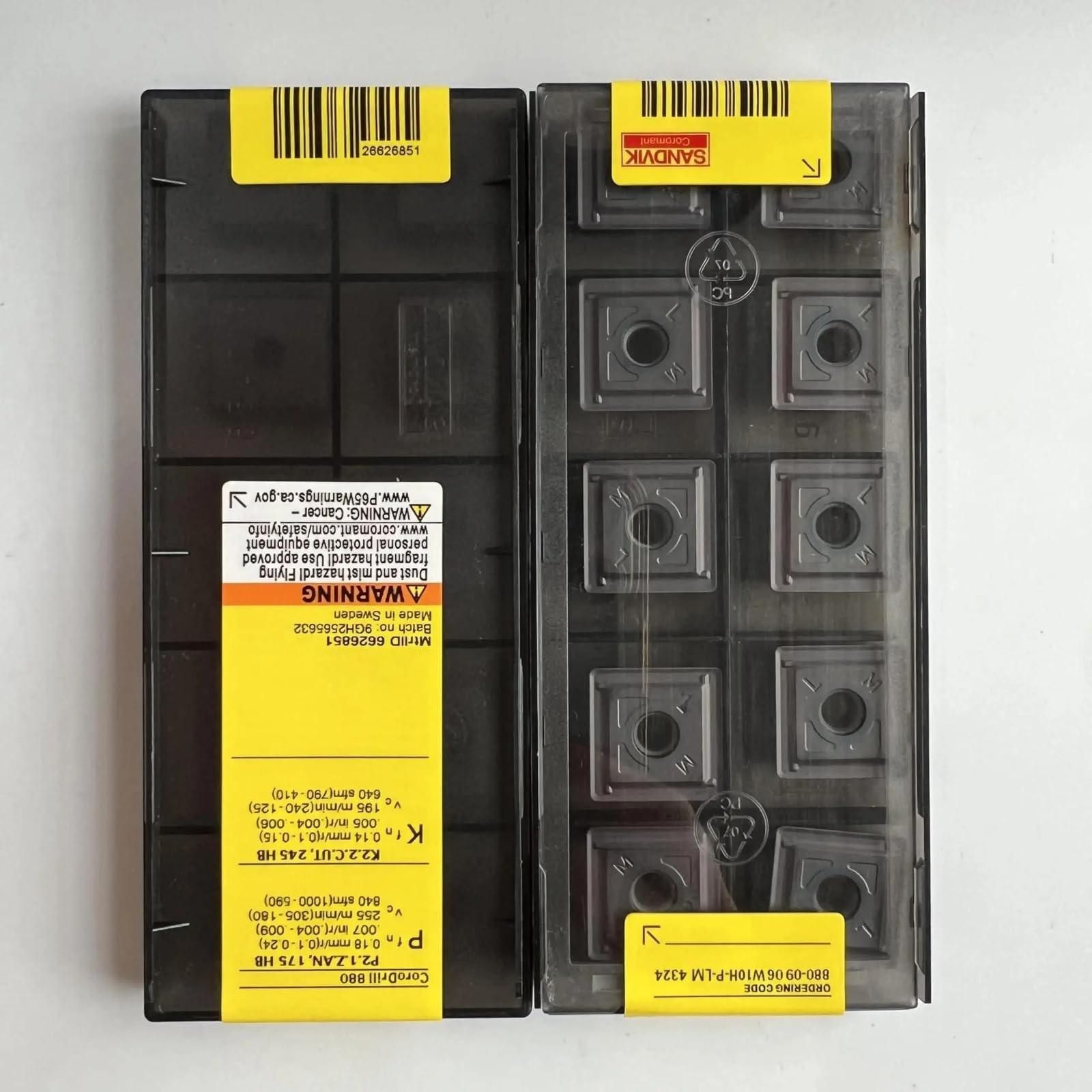 

Original Sandvik / 880-0906W10H-P-LM 4324 / CNC lathe carbide blade 10 PCS