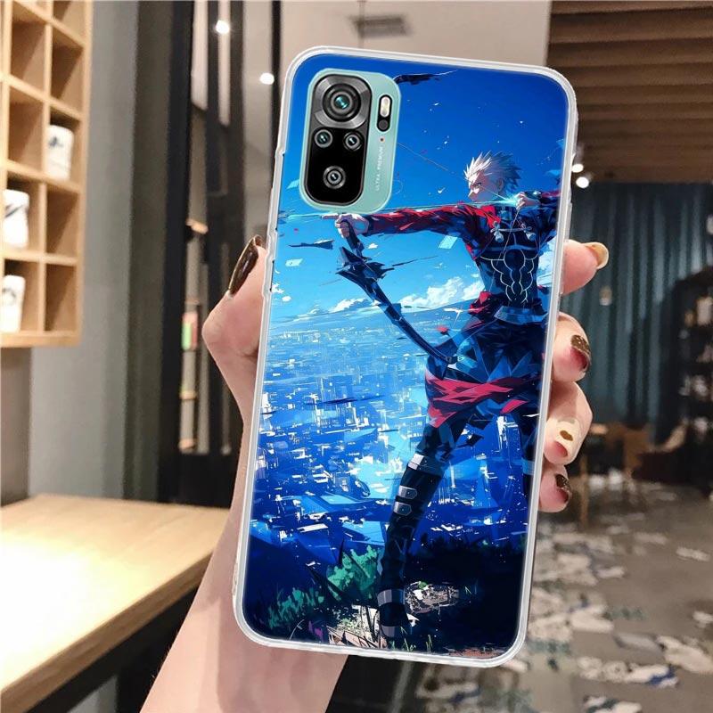Fate Zero Stay Night Archer Soft Phone Case For Xiaomi Redmi Note 14 14S 13 12S 12 11S 11 11E Pro Plus 11T 10S 10 9S 5G Pattern