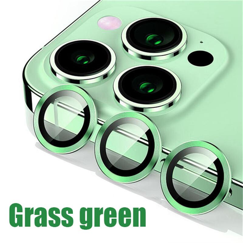 Camera Lens Protector Glass For iPhone 16 15 Pro Max 11 14 13 12 Plus Lens Metal Ring Protector For iPhone 14 Plus 13 12 Mini 4