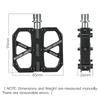 WEST BIKING Carbon Fiber Bicycle Pedals T700 Ultralight Titanium Axle 3 Bearings 2-sided Non-skid Stud MTB Road Bike Accessories