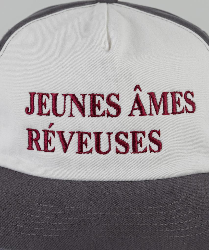 Wig Jeunes Ames 5-Panel Two-Tone Washed Ball Cap - Charcoal