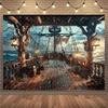 Retro Pirate Theme Treasure Room Gothic Skeleton Background Photography Backdrop Birthday Party Decorations Supplies3806