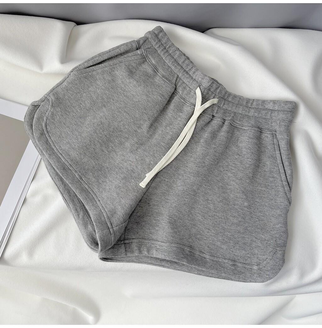 

Women s A-line Slimming Terry Cotton Sport Shorts for Summer L