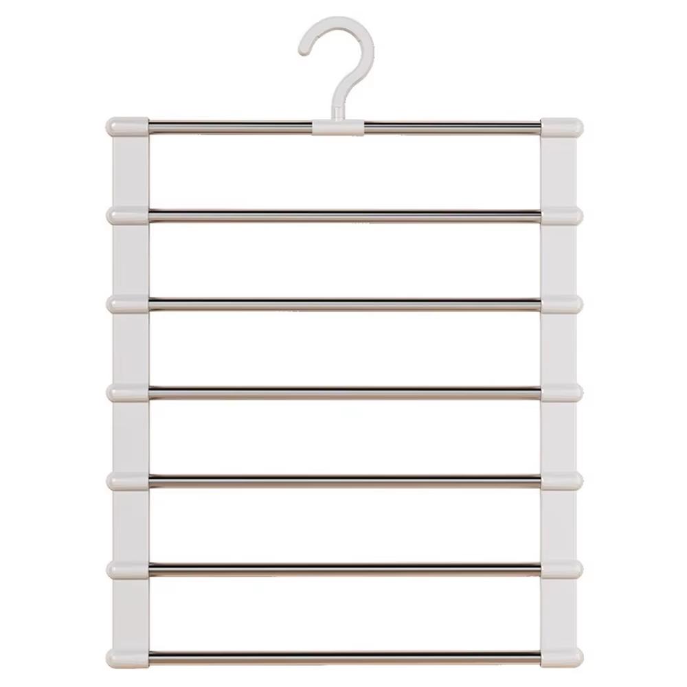 Multi-Functional Multi-Layered Home Pants Hanger, Non-Scratch, Anti-Slip, Special For Pants Storage, Folding Pants Clip.