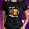 T-Shirt Women Funny Dart and Beer Saying Motif Cotton Size S To 3XLWill Open In a New Window or Tab