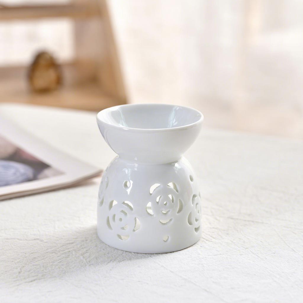Home Aroma Essential Warmer Aromatic Incense & Candle Holder for Perfume Wax Melt Burners Tealight Holder Ceramic Oil Burner