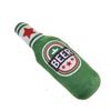 Peluche a forma di bottiglia di birra per cane Giocattolo sonoro BB Squeaky Giocattolo per animali domestici imbottito Resistente ai morsi Pulizia dei denti Molare Allevia la noia Interattivo