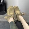Star platform kangaroo shoes autumn new retro casual fashion board shoes women's muffin sole single shoes