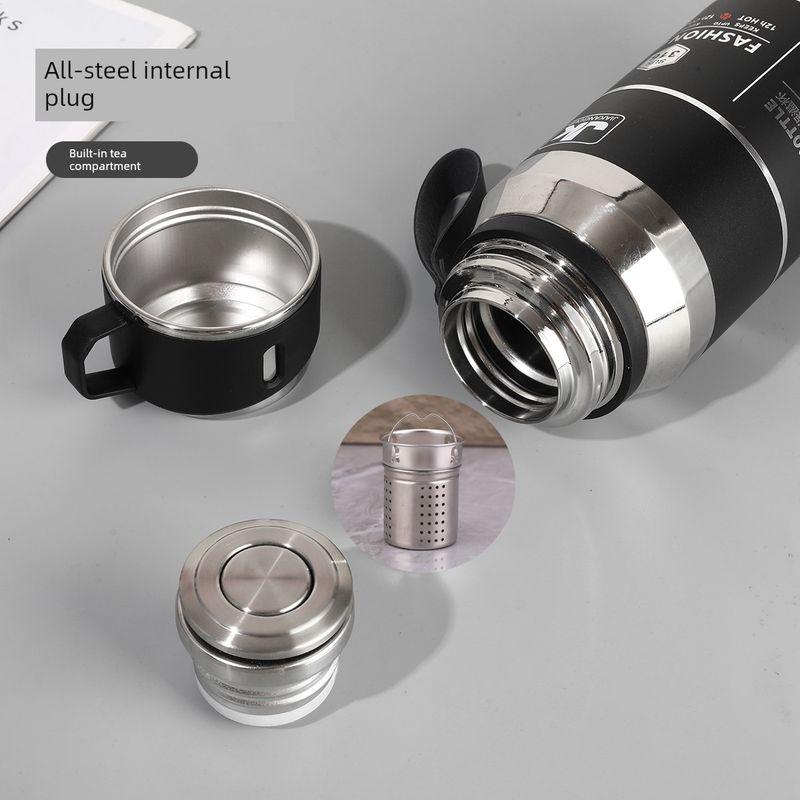 316 Stainless Steel Portable Large-Capacity Thermos Cup for Male and Female Students, 1-Liter Tea Cup, Outdoor Car-Mounted Water Cup Kettle