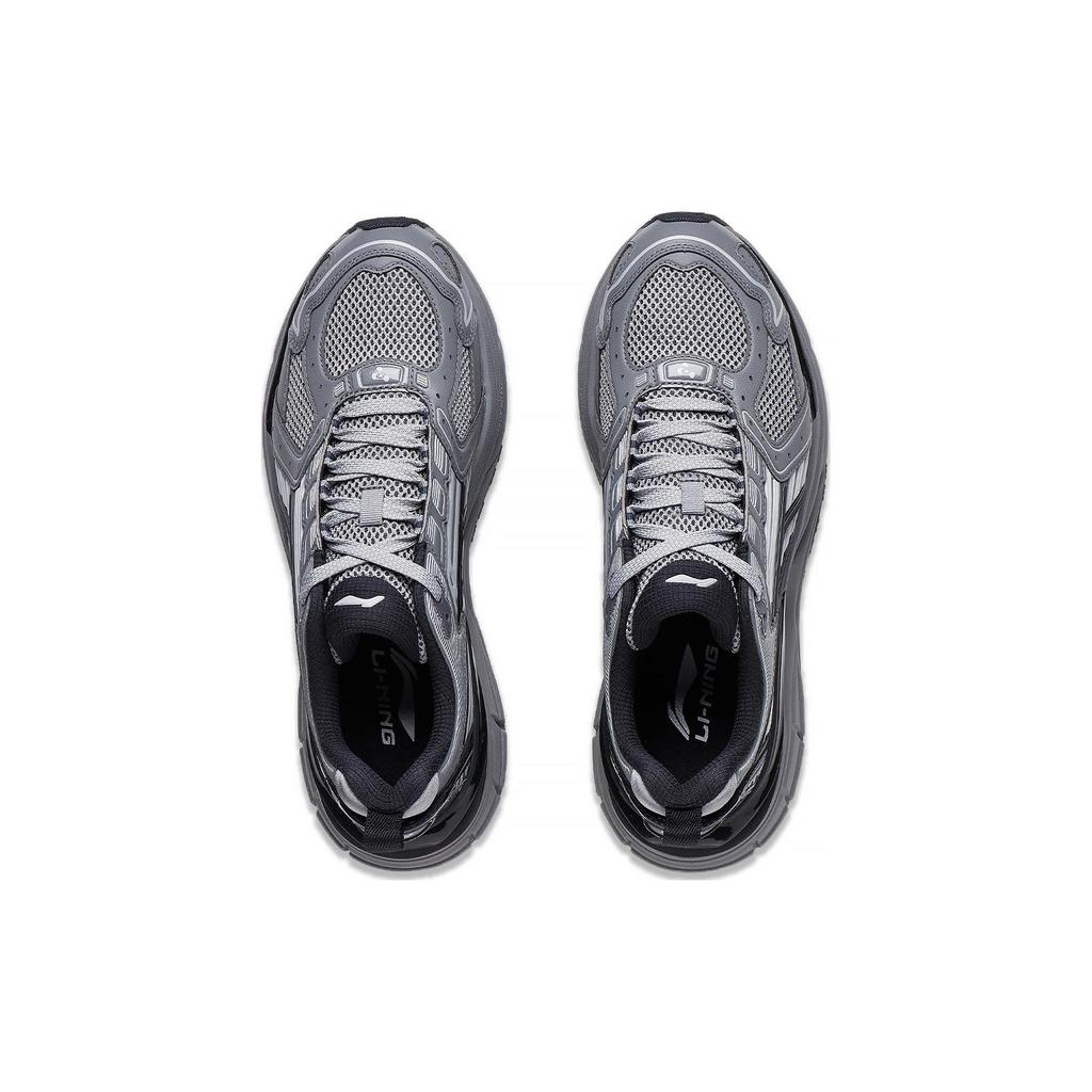 Li Ning Comet 5 Dämpning, Slitstarka Låga Casual Skor Herr Grå Svart AGCT351-2