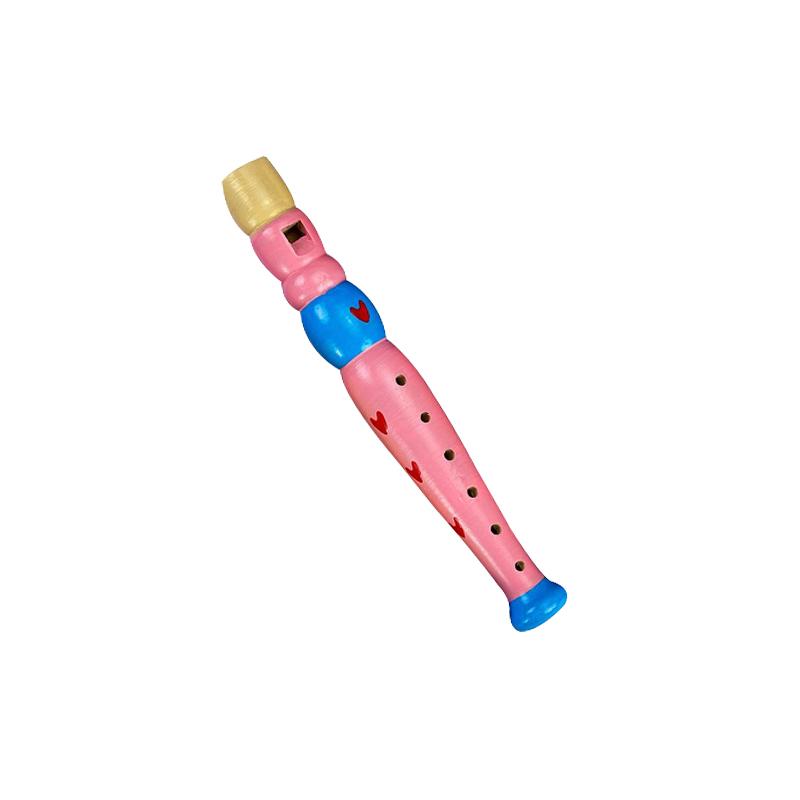 Colorful Wooden Cartoon Flute & Harmonica Wood Music Instrument Toys for Kids Early Educational Musical Toys for Children