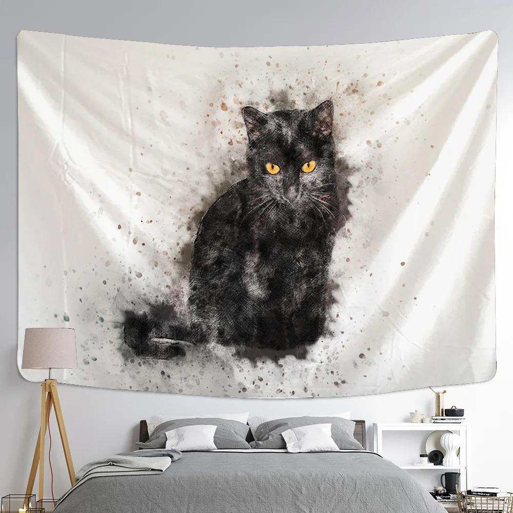 Животное Акварельная живопись Декоративный гобелен Офис Гостиная Украшение Дома Настенный — фото 5