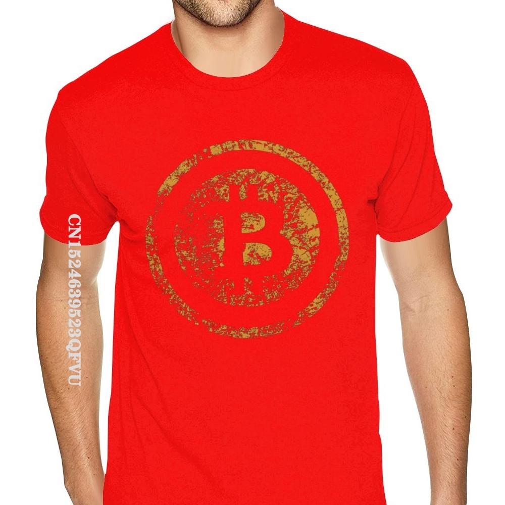 Vintage BTC Crypto Currency Bitcoin Wholesale T-Shirt Men Stylish Tees Tops Shirt New Coming Normal Cotton Men's T Shirt Normal
