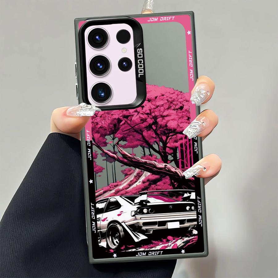 Case for Samsung Galaxy S22 Ultra S20 FE S24Ultra S25Plus S25 S21 S24 FE Note 20 Ultra S23 Soft Cover Japanese JDM Drift Car