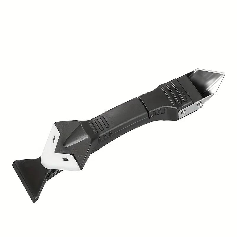 

1pc-Silicone Caulking Tool Kit Stainless Steelhead Caulk Remover and Sealant Finishing Tools Grout Scraper чёрный