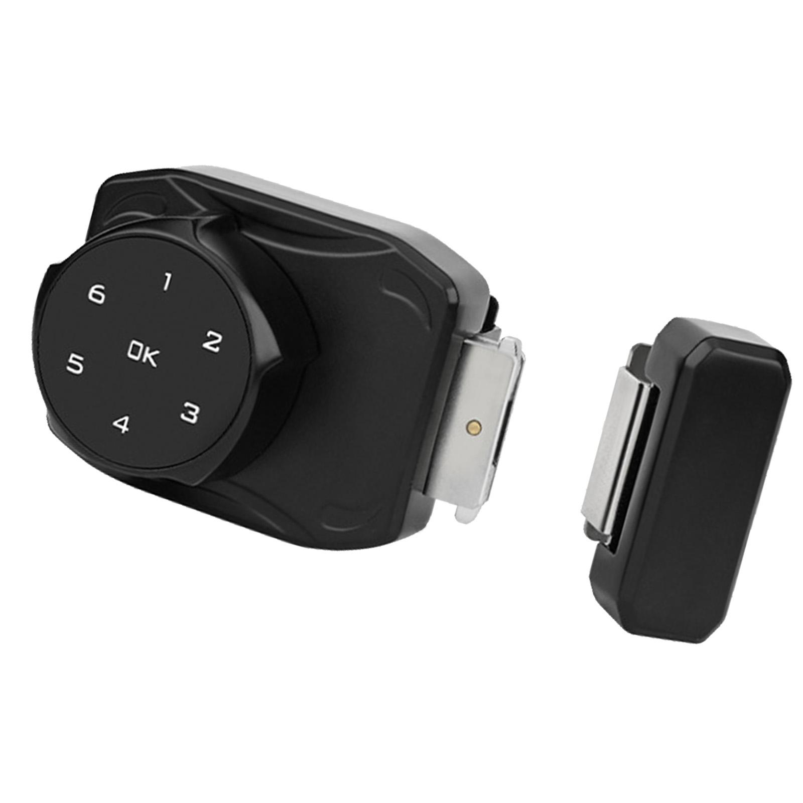 

Замок для стеклянной двери из цинкового сплава без рамы, замок с паролем без ключа, электрический замок для стеклянной двери без перфорации чёрный