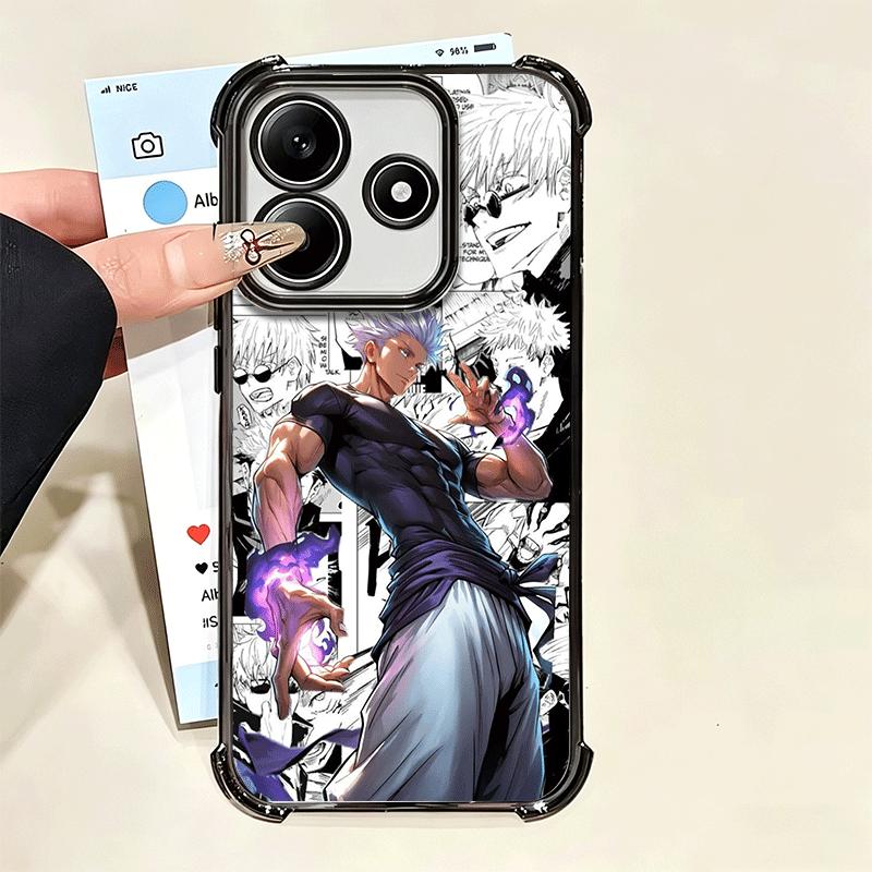 Anime Gojo Satoru JUJUSU Soft Phone Case For Xiaomi Poco X7 X8 Pro Max X6 X5 X3 F8 Ultra F7 M8 M7 M5S Redmi 15C 15A 15 14C 13C 1