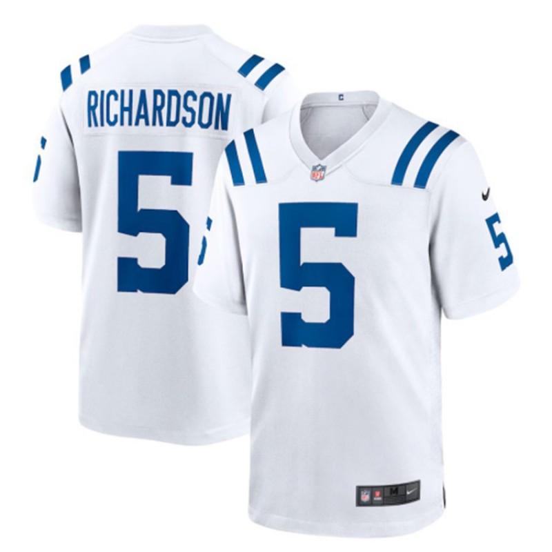 Mens Womens Indianapolis Colts NFL Football Jersey Custom Number 5 Or 28 Embroidered Sportswear Basketball Training Gym Wear