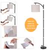 Tomshine Floor Lamp with 9W Warm Light LED Bulb Hanging Lampshade Energy Saving Bedside Arc Light