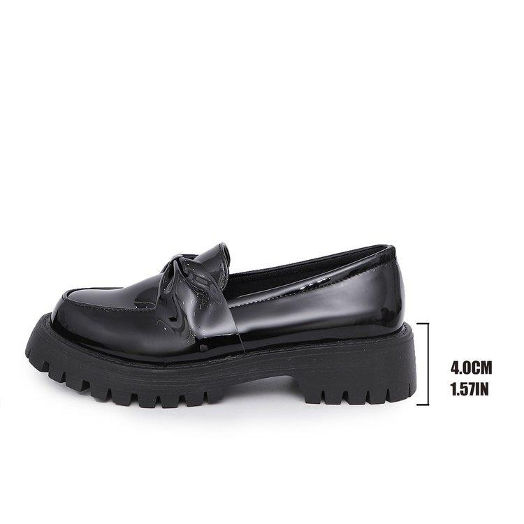 Loafer in Übergröße Damen Frühling und Sommer 2025 neu Lackleder Mary Jane Schuhe Freizeitschuhe Damen