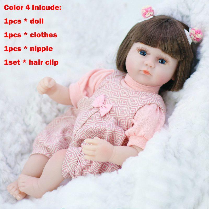Adorable Reborn Baby Doll 42cm Lifelike Toddler Toy For Girls Ideal Gift