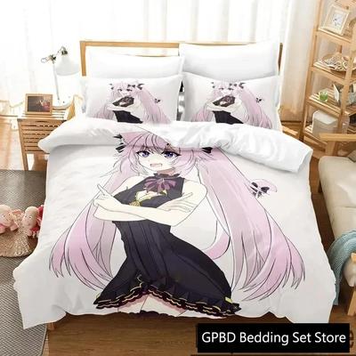 3D Druck Anime Nyatasha Nyanners Bequeme Bettdecke Bettbezug Kissenbezug Bettwäscheset Kinderzimmerdekoration Heimtextil