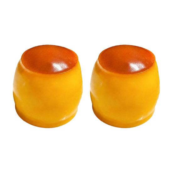 Adults Stress Ball 1/2Pcs Relief Crunchy Pudding Toy Fake Caramel Squeeze Hand Exercise Simulated Dessert Sensory Fidget Gift for Kids Anxiety Toy