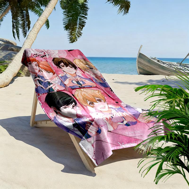 Ouran High School Host Club 2D Flat Print Beach Towel, Large Soft Quick Dry Towel for Beach Camping SwimmingDSTJ0925519
