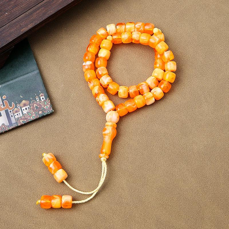 Muslim 45-Bead Tasbih 8x10mm Islamic Prayer Beads Rosary
