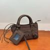 Borsa tote mini locomotiva in pelle bovina opaca retrò premium borsa a mano di grande capacità borsa a tracolla a tracolla