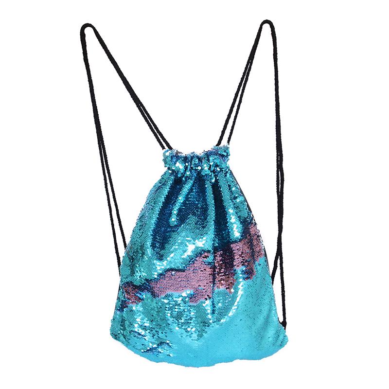 mermaid drawstring backpack