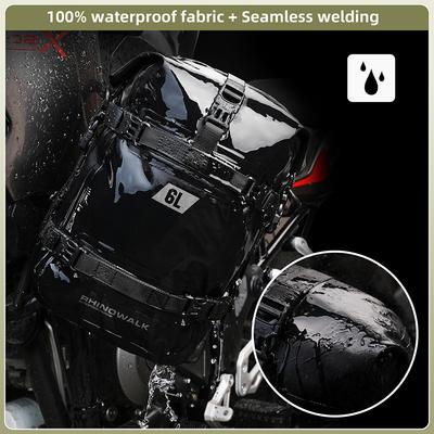 Bolsa para Para-choques de Motocicleta Impermeável 6L Bolsa Lateral para Quadro de Motocicleta Bolsa para Barra de Proteção de Motocicleta Universal