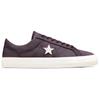 Converse One Star Pro Washed Canvas Non-slip and Wear-resistant Low-Top Board Shoes Unisex Purple and White