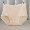 Plus Size Pure Cotton Women's Mid-High Waist Antibacterial Underwear for Autumn/Winter