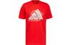 T Shirts Men's Red Crew Neck Moderate Straight Fit IC8106