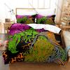 King Gizzard & The Lizard Wizard Bedding Set Duvet Cover + 2 Pillowcases Neo Psychedelic Rock Retro Bedroom Decor