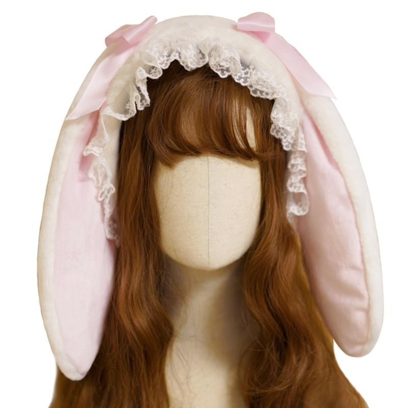 Plush Rabbit Ears Headband Cosplay Costume Hairhoop Party Props Headpiece ComicShow Headdress Girls Anime Accessories