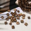 1Strand About 100pcs Coconut Square Shape Bead 8-12mm Multi-size Mixed Spacer Beads for DIY Necklace Jewelry Making Findings