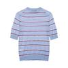 European and American Style, New Women's Clothing, Foreign Style, Fashionable Wool Striped Ultra-fine Top 3920198