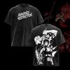 T-shirt Anime Jujutsu Kaisen Zenin Maki T-shirt Oversize Lavata Uomo Donna Abbigliamento Manica Corta Cotone Magliette Top