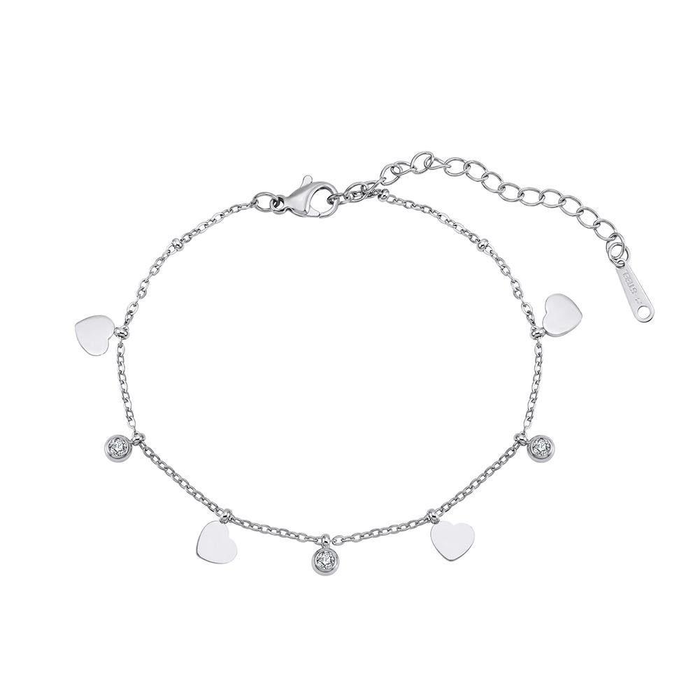 

Effie Queen Stainless Steel Dainty Anklet Bracelet on Leg for Women Fashion Summer Beach Foot Jewelry CZ Minimalist Anklets Gift